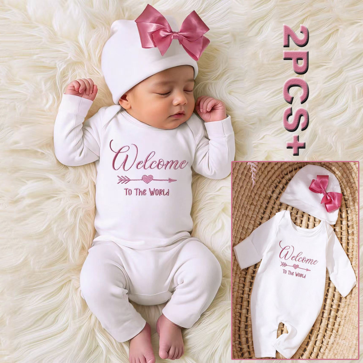 Baby Clothing Onesies - Ylsteed 2Pcs Newborn Photography Long Tleeves