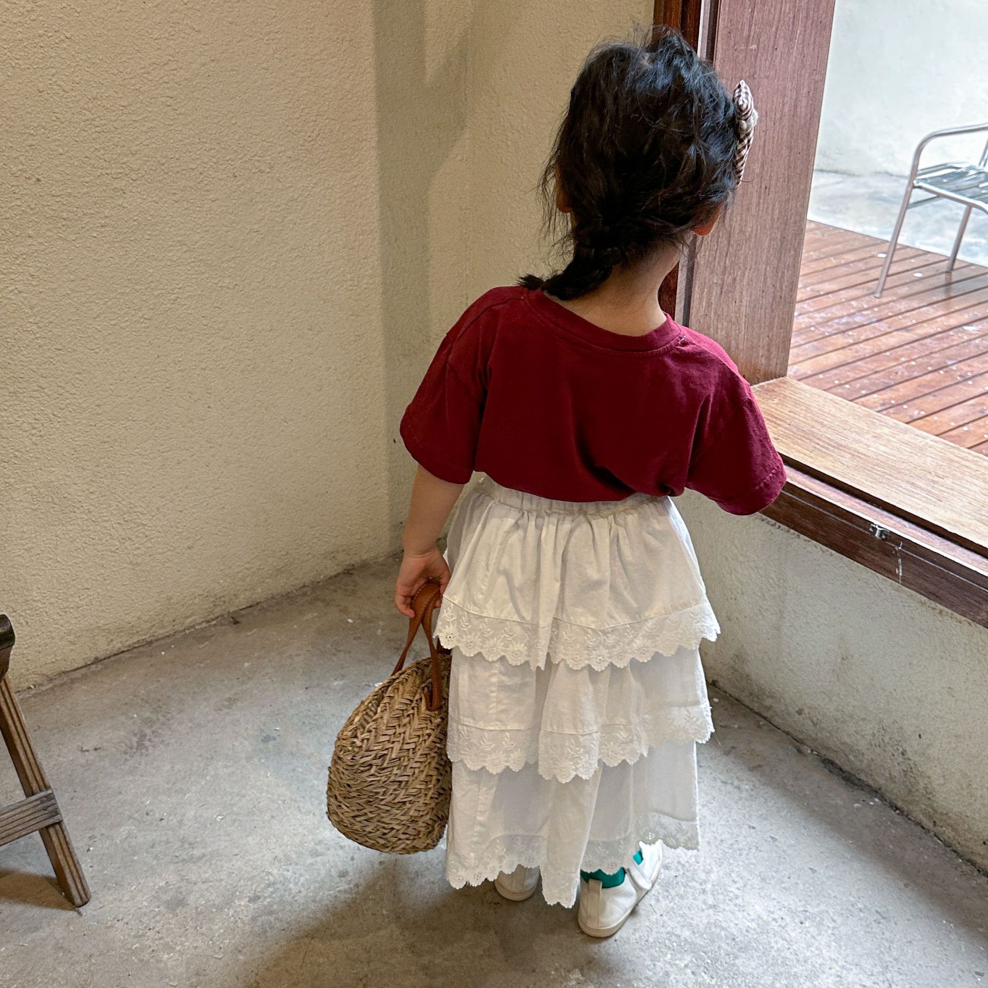 Girls' Half Length Skirt Lace  - Baby Clothing Line recensione e prezzo