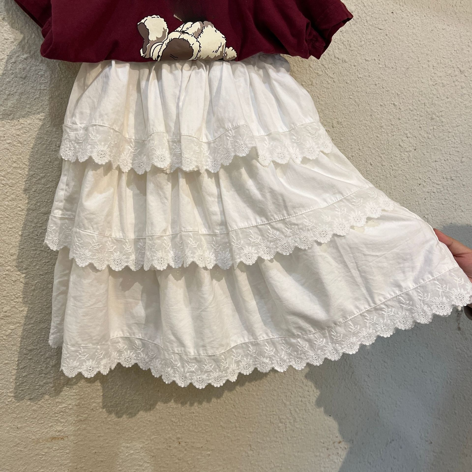 Girls' Half Length Skirt Lace  - Baby Clothing Line recensione e prezzo
