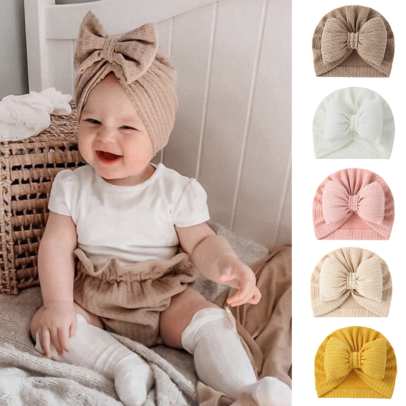 Cute Bowknot Baby Turban Hat S - Baby Hat Beanie recensione e prezzo