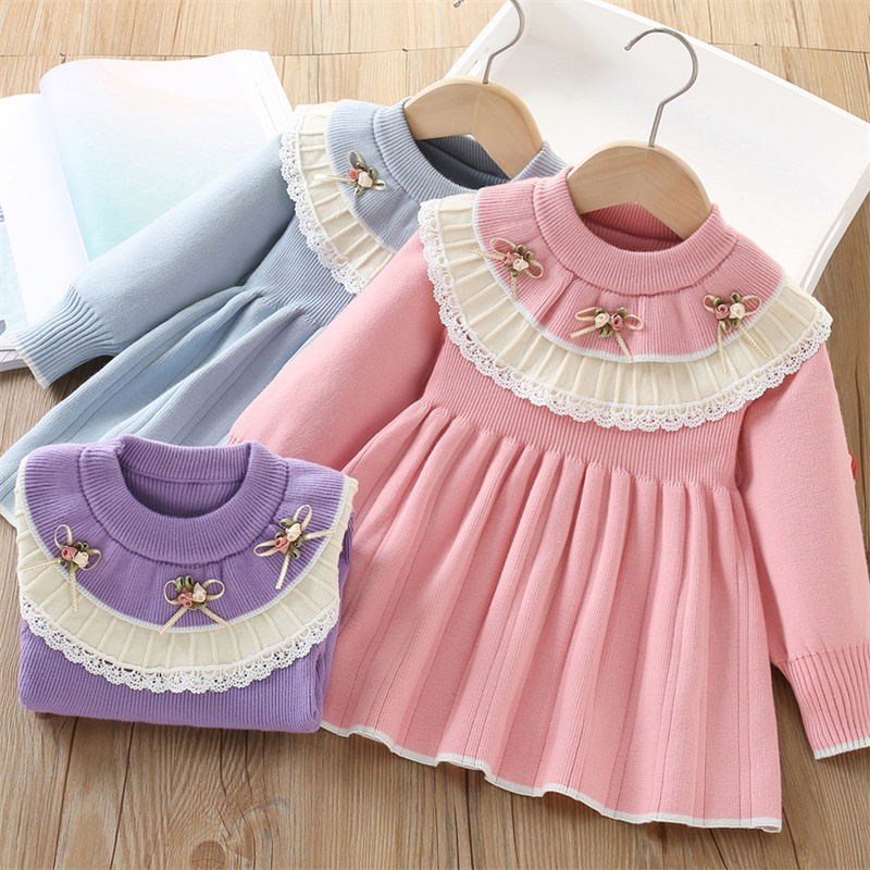 Baby Girls' Knitted Dress Chil - Baby Clothing Jumpers recensione e prezzo