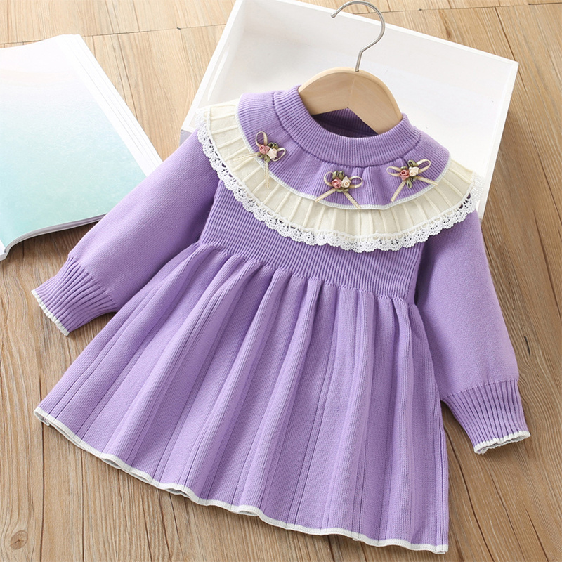 Baby Girls' Knitted Dress Chil - Baby Clothing Jumpers recensione e prezzo