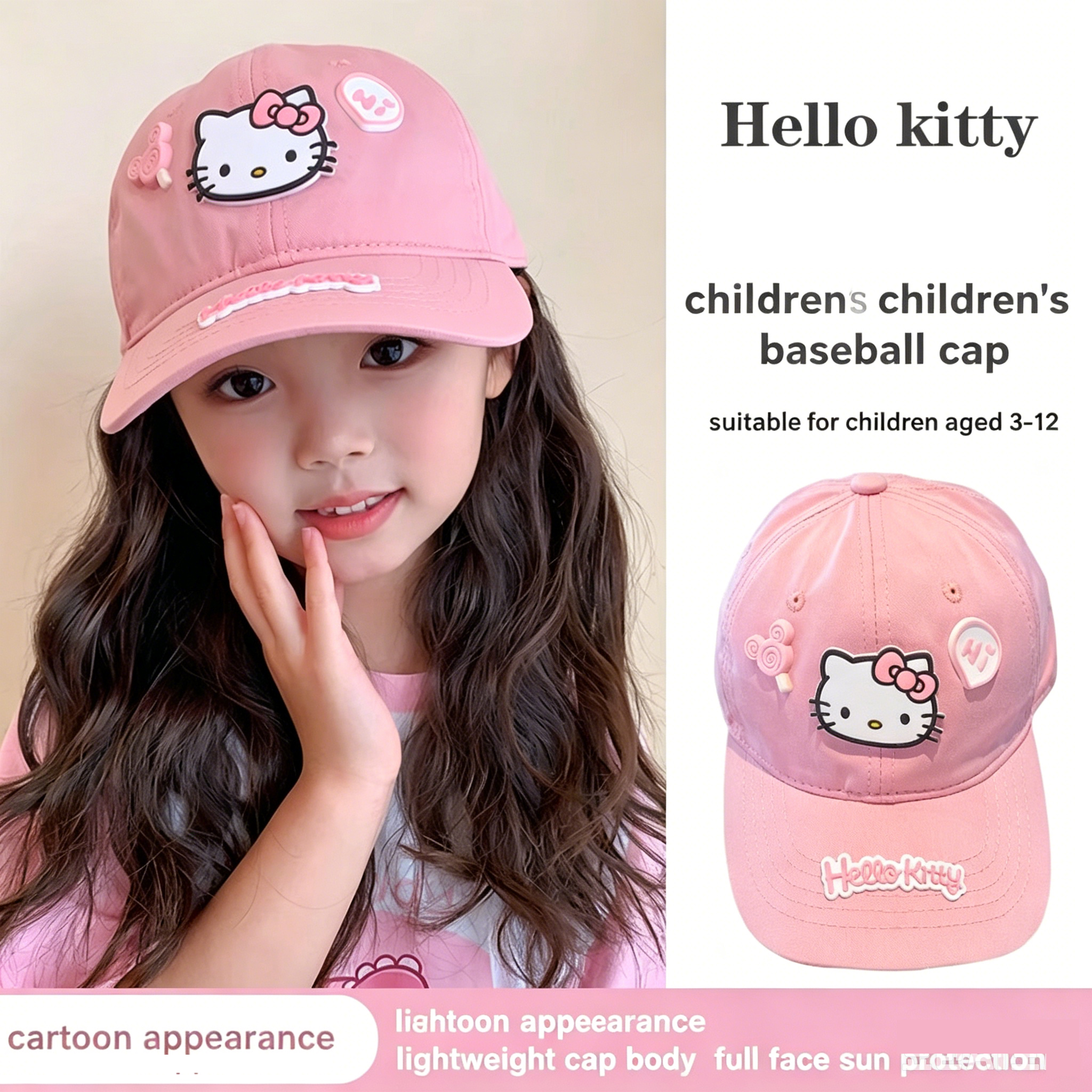 Hello Kitty Baseball Cap for T - Sun Hat Wide Brim recensione e prezzo