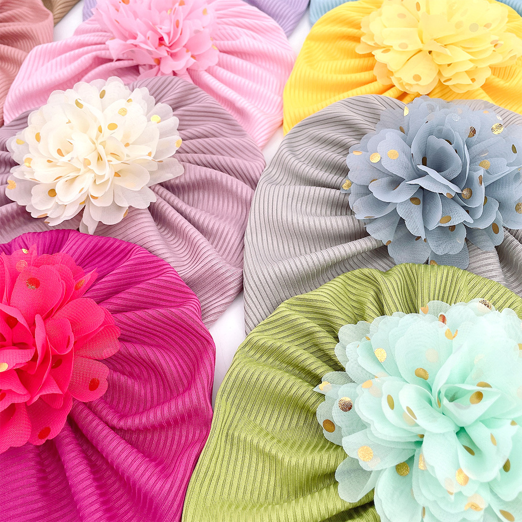 Baby Girl Turban Hat Ribbed 3D - Baby Hat Beanie recensione e prezzo