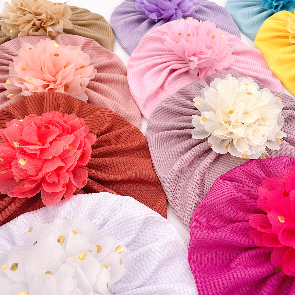Baby Girl Turban Hat Ribbed 3D - Baby Hat Beanie recensione e prezzo