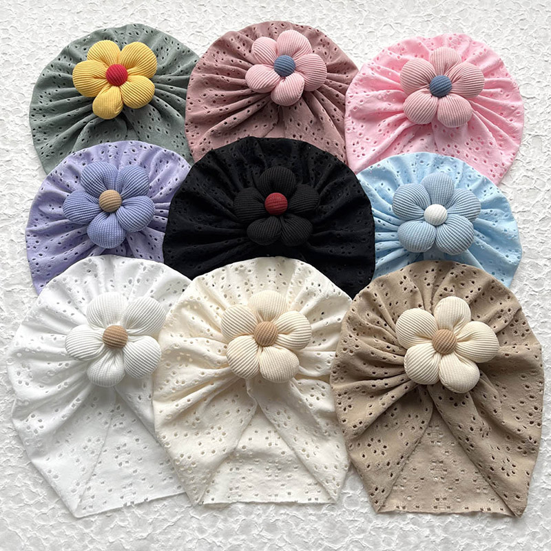 3D Flower Baby Turban Cap Summ - Baby Hat Beanie recensione e prezzo