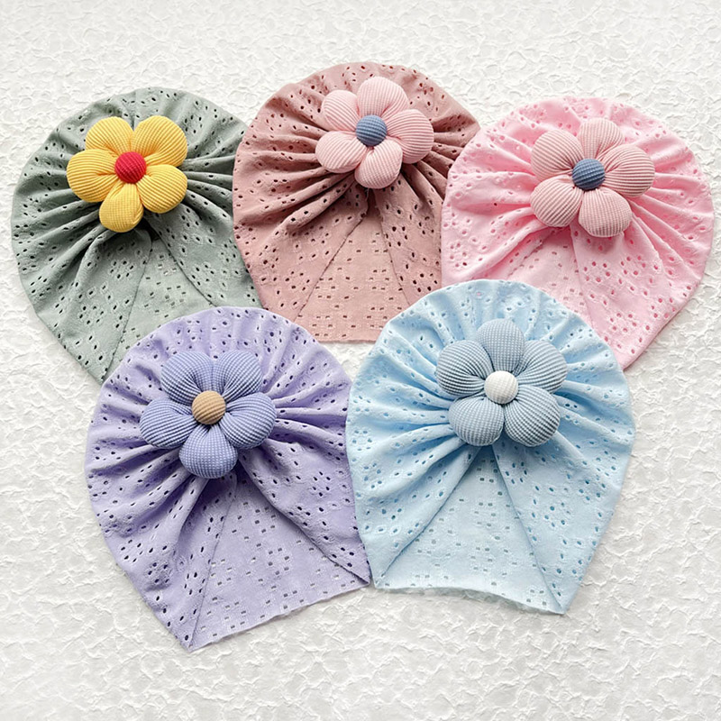 3D Flower Baby Turban Cap Summ - Baby Hat Beanie recensione e prezzo