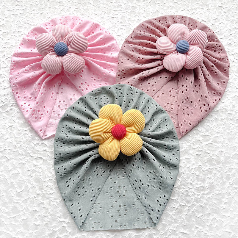 3D Flower Baby Turban Cap Summ - Baby Hat Beanie recensione e prezzo