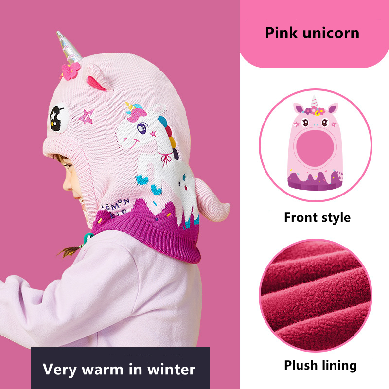 Kids Hat Scarf Gloves Set 3D D - Baby Hat Beanie recensione e prezzo