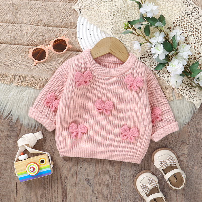 Fashion Bowknot Knitted Baby G - Baby Clothing Jumpers recensione e prezzo