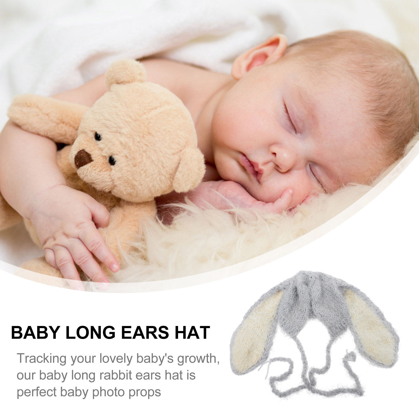 Newborn Warm Rabbit Ear Beanie - Baby Hat Beanie recensione e prezzo
