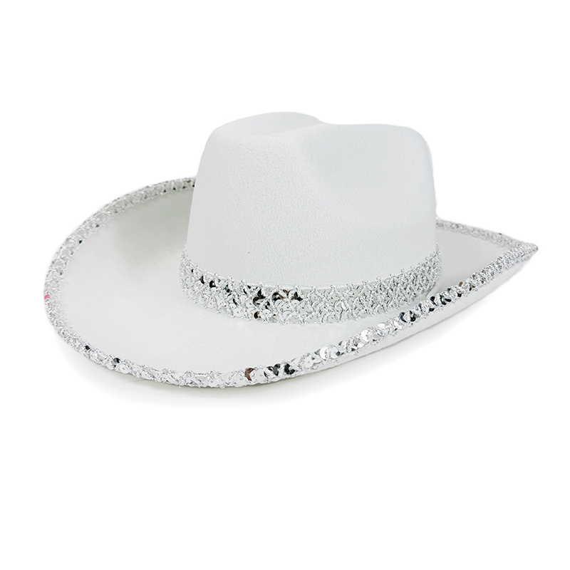Women Men Sequin Cowgirl Hat S - Sun Hat Wide Brim recensione e prezzo